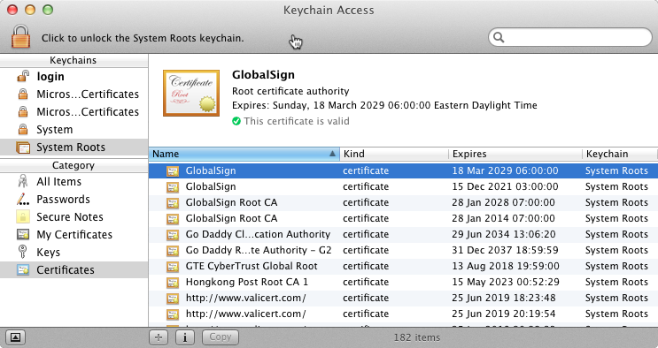 apple-root-certificate